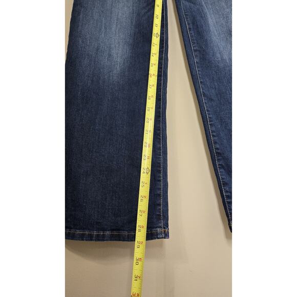 Banana Republic Womens Jeans 26 High Rise Wide Leg Dark Wash Denim Rigid Office - Picture 4 of 6